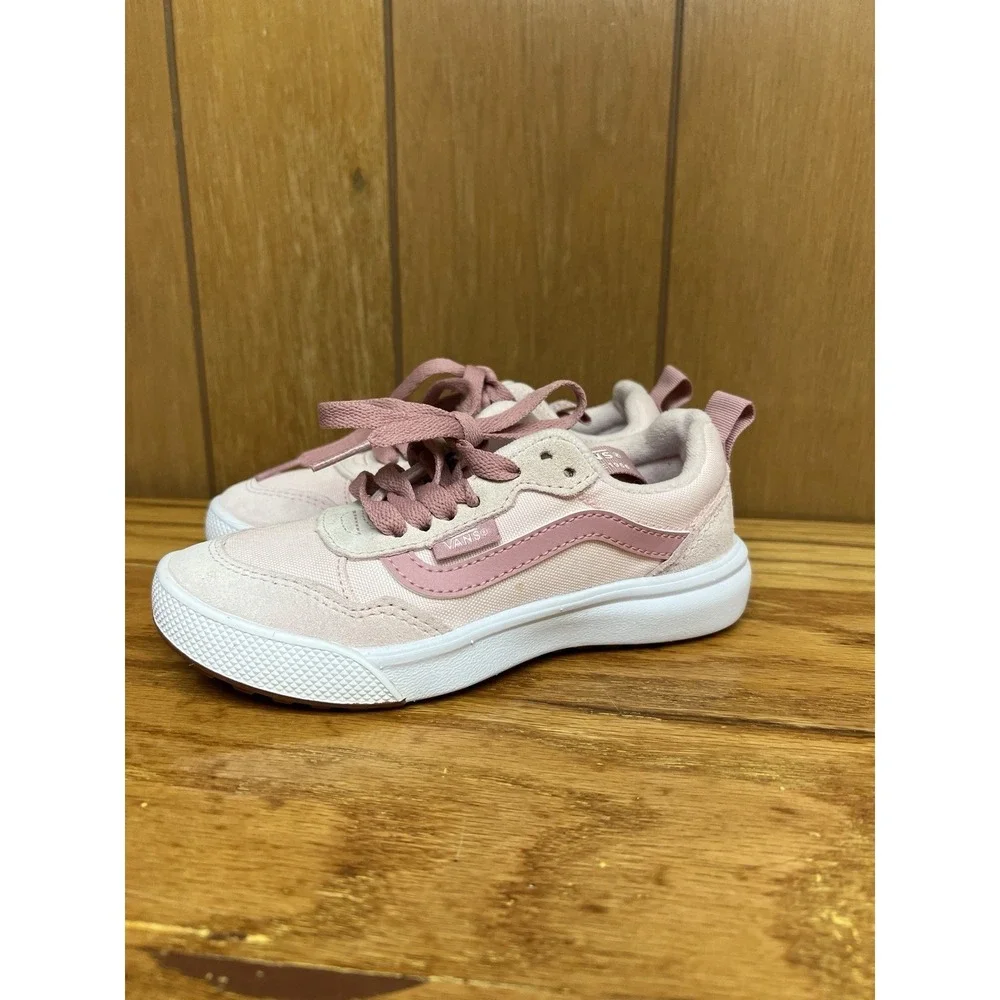 Vans Range EXP Kids Sneakers Size 13.5 Pink Lace Up Lightweight Athletic Shoes